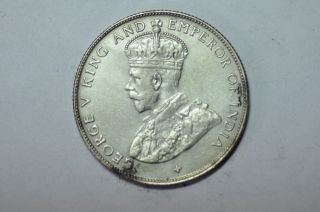 Mw3906 Straits Settlements; Silver 50 Cents 1920 George V Km 35.  1