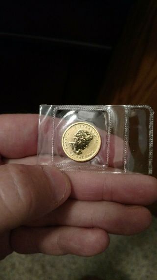 1/4 Oz Canadian War Of 1812 Gold Coin (bu)