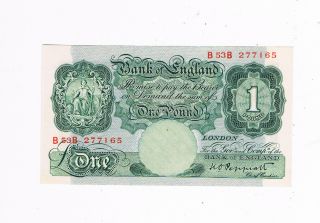 U.  K.  Great Britain P 369a 1 Pound 1948 - 49 Au,
