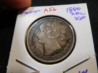 A56 Canada Newfoundland 1880 20 Cents Xf Trends 600 Cad In 40