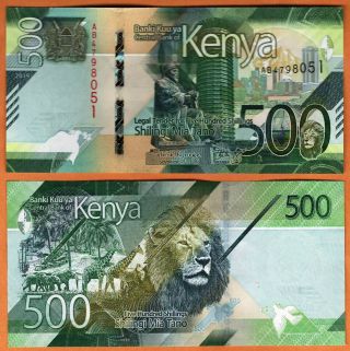 Kenya 2019 Unc 500 Shillings Banknote Paper Money Bill P -