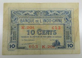 French Indo China,  Banque De L 