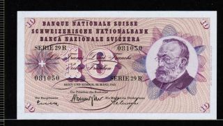 Switzerland 10 Francs 1963 Gem Unc