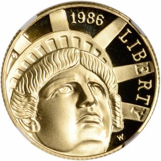 1986 - W US Gold $5 Statue of Liberty Commemorative Proof - NGC PF69 UCAM 3
