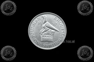 Southern Rhodesia 1 Shilling 1937 (george Vi) Silver Coin (km 11) Xf,