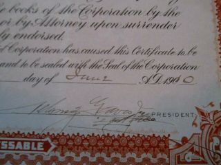 1910 Tecopa Consolidated Mine Company Stock Certificate - South Dakota 2
