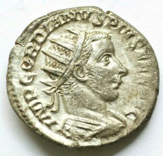 Gordian Iii Ar 3.  71gr;22mmantoninianus.  Rome,  Radiate,  Draped And Cuirassed Bust