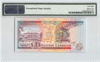 East Caribbean States / St.  Lucia ND (1993) P - 28l PMG Gem UNC 68 EPQ $20 2