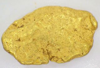 Gold Nugget Alaskan 6.  606 Grams Natural Placer Crooked Creek 92 Purity