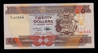 Solomon Islands 20 Dollars 1996 Pick 21 Unc.
