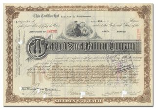 West End Street Railway Company Stock Certificate