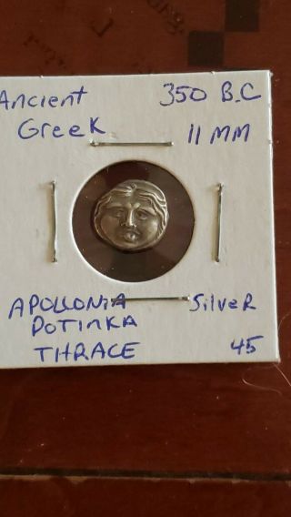 Greek Coin,  Thrace,  Apollonia Pontica,  Drachm,  350 - 300 Bc,  Apollonia