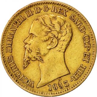 [ 650330] Coin,  Italian States,  Sardinia,  Vittorio Emanuele Ii,  20 Lire,  1853