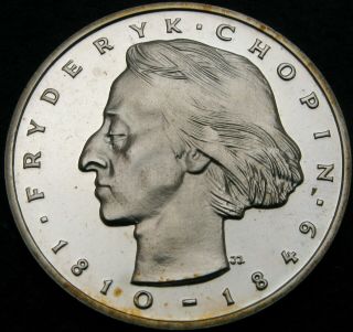 Poland 50 Zlotych 1972 Proof - Silver - Frederic Chopin - 209 ¤