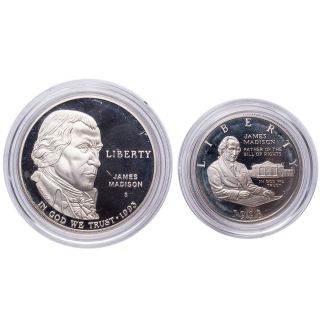 1993 Bill of Rights Silver Commemorative 2 Coin Set 3