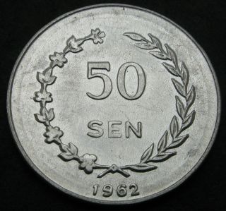 Indonesia (irian Barat) 50 Sen 1962 - Aluminum - Xf/aunc - 2967