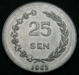 Indonesia (irian Barat) 25 Sen 1962 - Aluminum - Xf/aunc - 2966
