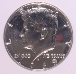 1969 S Kennedy Half Dollar 50c Pf69 Ngc L106