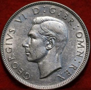 1944 Great Britain 2 Shillings Silver Foreign Coin