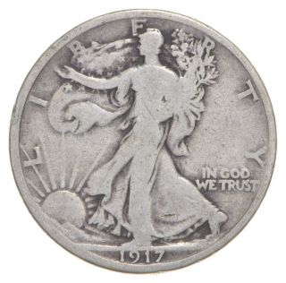 Better Date 1917 Walking Liberty 90 Silver Us Half Dollar 543