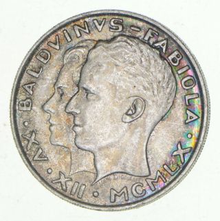 Silver - World Coin - 1960 Belgium 50 Franks - 12.  5 Grams 631