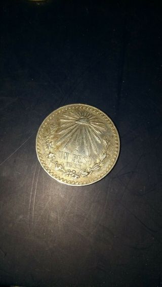 1933 - M Mexico Un - Peso Silver Coin