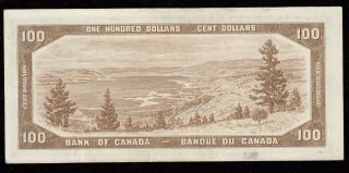 1954 Bank of Canada $100 Banknote - BC - 43b - Face Value 2