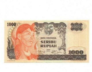 Bank Of Indonesia 1000 Rupiah 1968 Xf