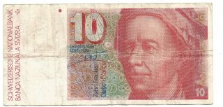 Switzerland: Banknote - 10 Francs