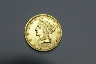 1899 $10 Ten Dollar Liberty Head Eagle 1/2 Oz Gold Coin,  Ms,  Gold $1535 Oz,