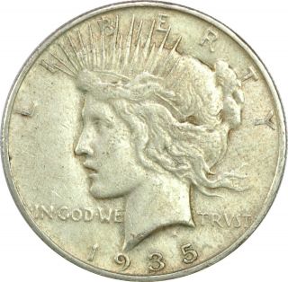 1935 - S Peace Dollar Key Date Coin Xf