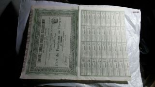 Spain & France Set Of Four Large Bond Certificates,  1896,  1899,  1921 & 1956