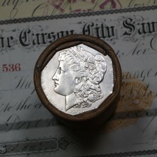 Silver Dollar Roll $20 Morgan Peace 1890 & 1900 End Coins Mixed Date Grades