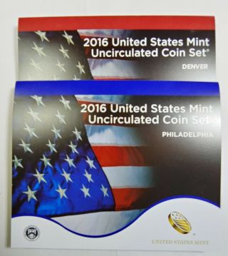 2016 P & D U.  S.  Uncirculated Set 26 Coin Set