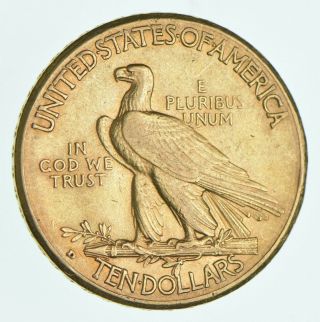 1910 - D Indian Head $10.  00 Gold Eagle - US Gold Coin 081 2