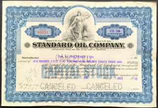 Standard Oil Company Of Kentucky Stock 1927.  John D.  Rockefeller 