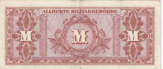 20 MARK VERY FINE BANKNOTE FROM ALLIED MILITARY IN GERMANY 1944 PICK - 195 2
