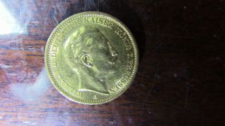 1907 German Gold Coin 20 Mark Deutsches Reich (. 2304 Oz)