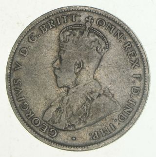 Silver - World Coin - 1925 Australia 1 Florin - World Silver Coin 11 Grams 560