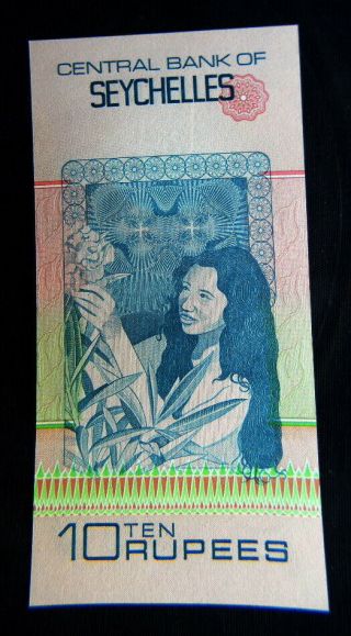 1983 Africa SEYCHELLES Banknote 10 rupees UNC GEM 2