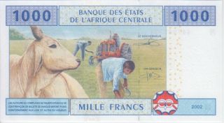 Central African States - Central African Republic,  P307m 1,  000 Francs,  UNC 2