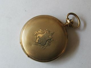 14k/10k Scrap Gold B.  W.  C.  Co.  Pocket Watch Case 22.  9 Grams With