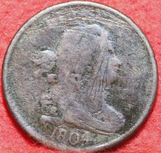 1804 Philadelphia Copper Draped Bust Half Cent