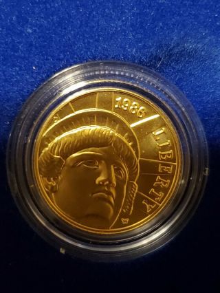 1986 U.  S Commorative Liberty Gold and Silver 6 coin set with 4