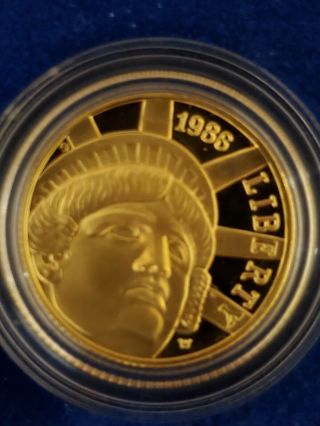 1986 U.  S Commorative Liberty Gold and Silver 6 coin set with 5