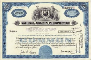 National Airlines Inc Orlando Florida 5,  000 Sh Iss To United States Trust Co Ny
