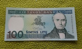 Lithuania 100 Litu/litas 1991 P 50 Unc