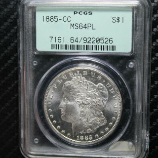 1885 Cc Morgan Silver Dollar Pcgs Ms64 Pl - Proof Like - Attractive