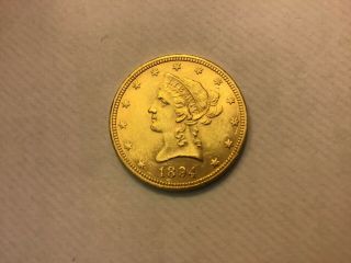 1894 P Liberty $10 Gold Eagle Us Gold