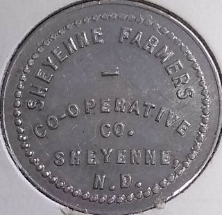 Sheyenne,  North Dakota Sheyenne Farmers Co - Operative Co.  10¢ Trade Token